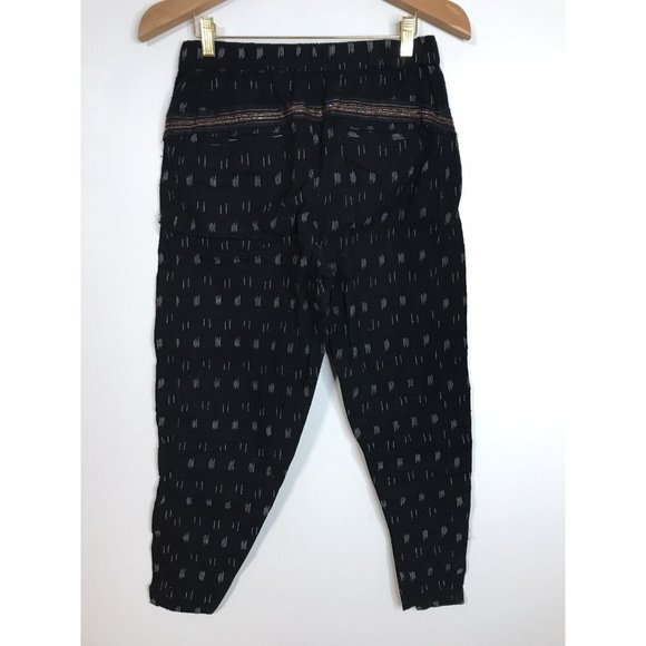 Anthropologie Women's XS Black Boho Black Bronze Beaded Pants - Picture 6 of 7